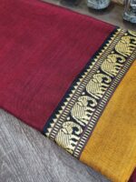 Narayanpet Cotton Saree with Small Border - Image 5