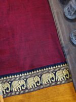 Narayanpet Cotton Saree with Small Border - Image 4