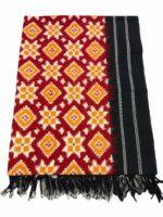 Pochampally Double Ikat Theliya Dupatta - Image 4