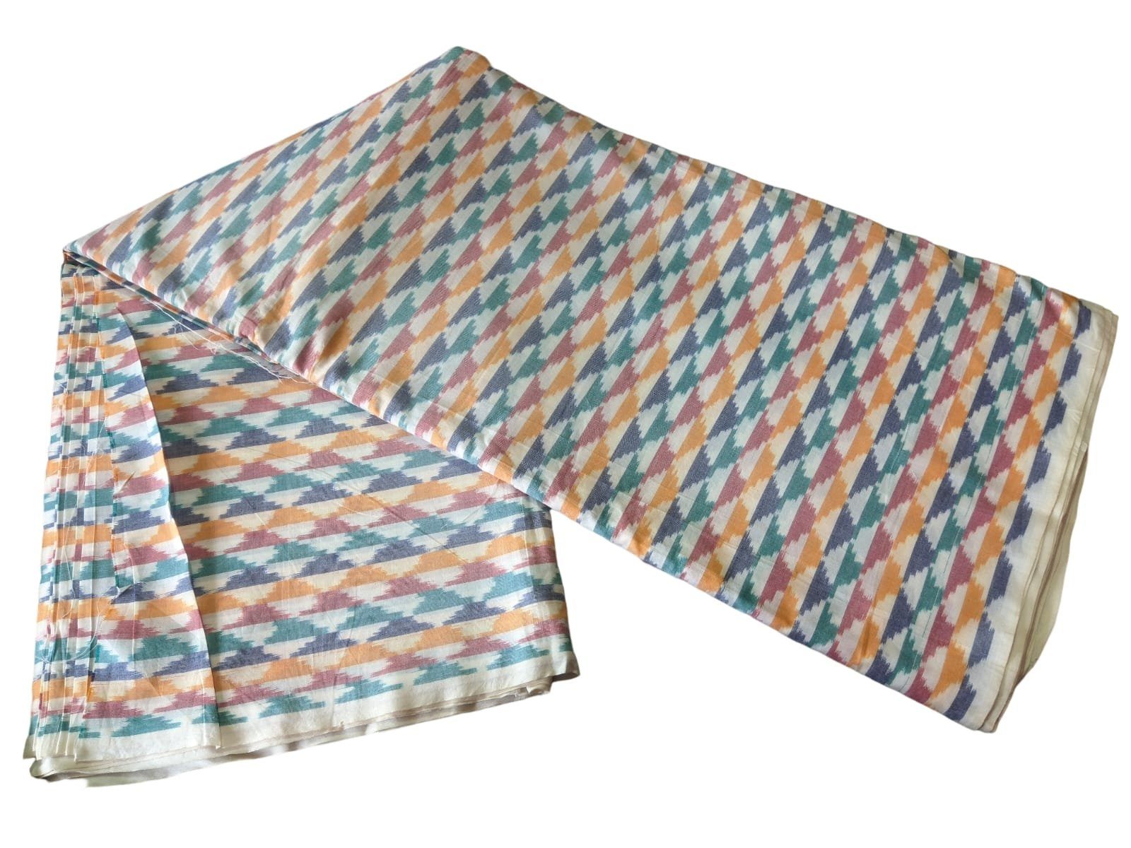 2024/07/1000428216.jpg Pochampally Ikat Handloom mercerised cotton fabric 45 inch width - Image 1