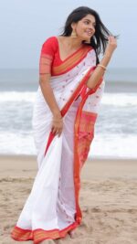 Kalyani Cotton silk Sarees With Contract Blouse - Image 2