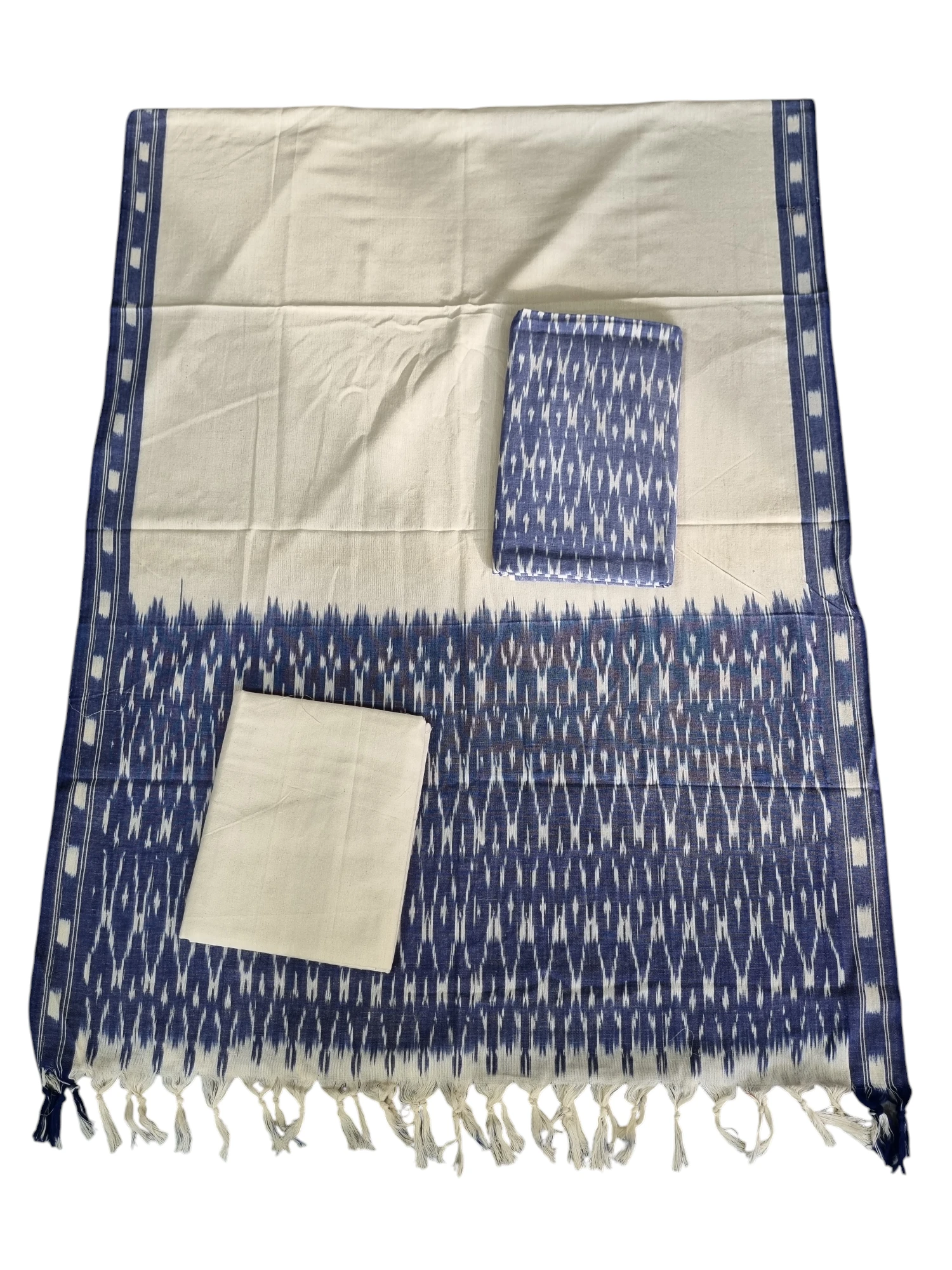 PhotoRoom-20241216_182341_6 Stylish Pochampally dress set with a matching dupatta in 2.5 meters