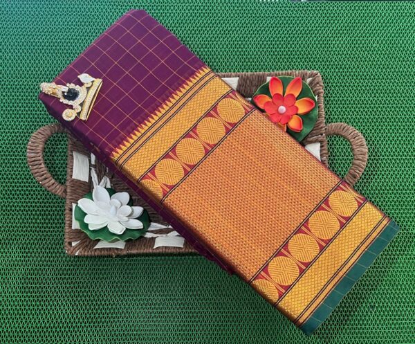 33 Vibrant Narayanpet sarees in red and white checks