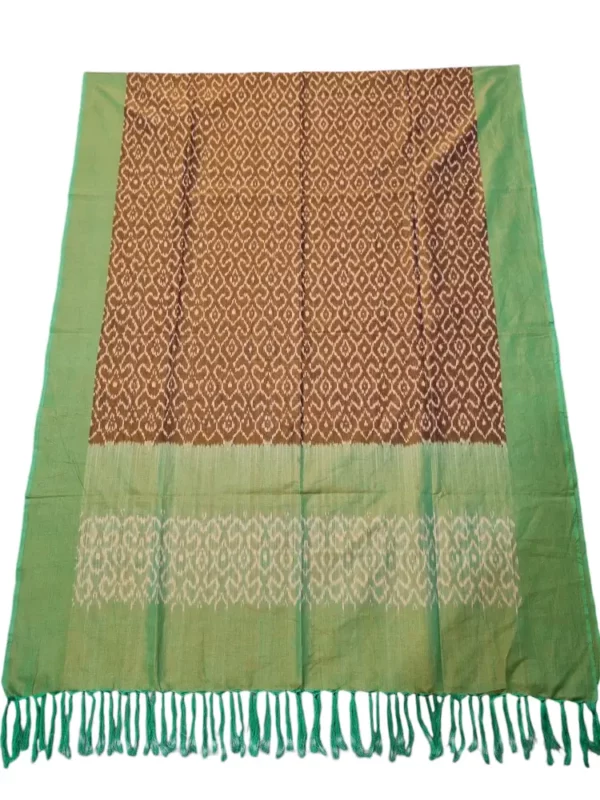 Mercerized cotton Ikat dupatta suitable for special occasions