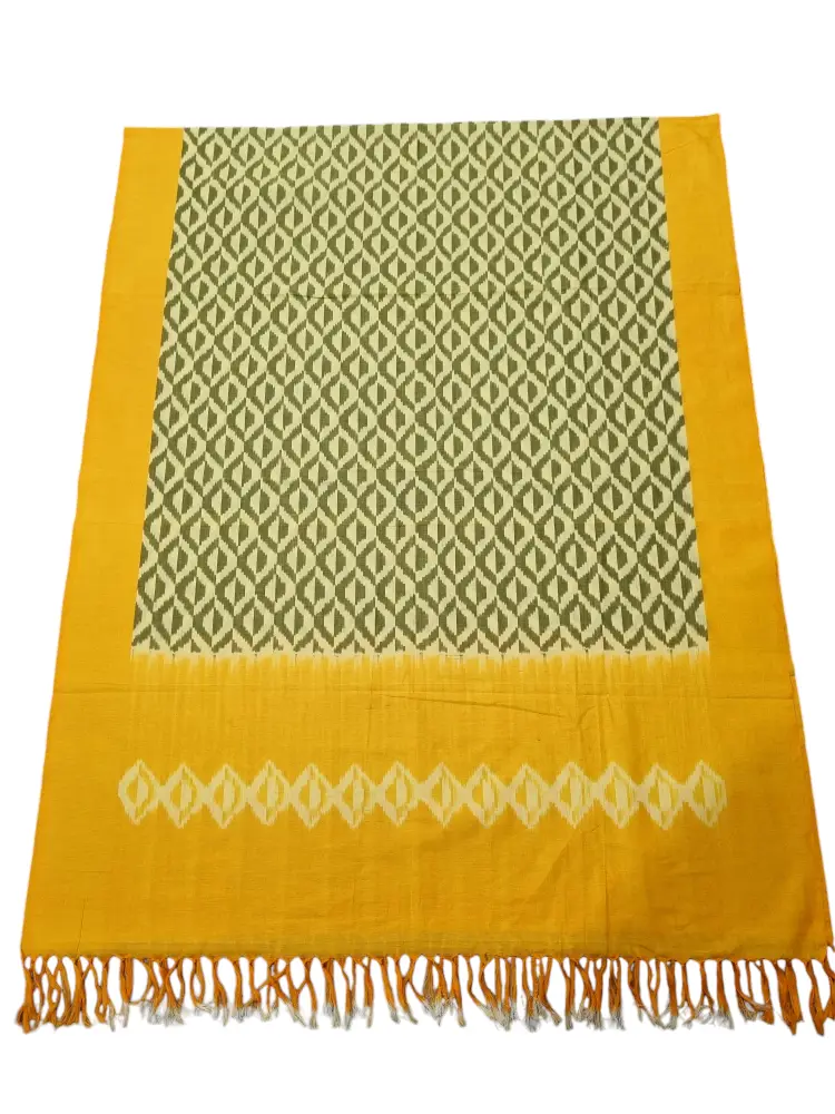 PhotoRoom-20241021_081643 Indian handloom Ikat dupatta in smooth cotton fabric