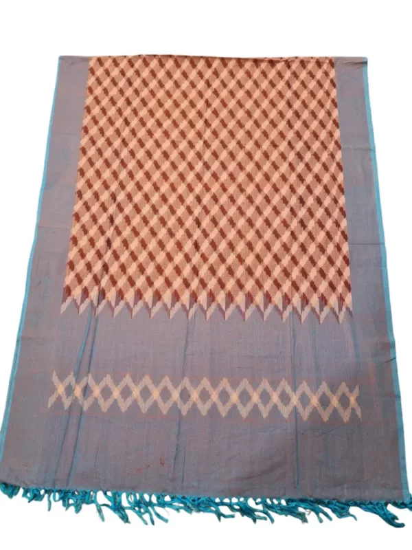 PAVANKUMARWEAVES Ikat dupatta in mercerized cotton