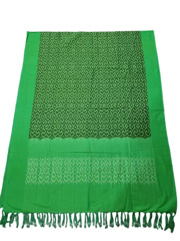 High-quality mercerized cotton fabric Ikat dupatta for women