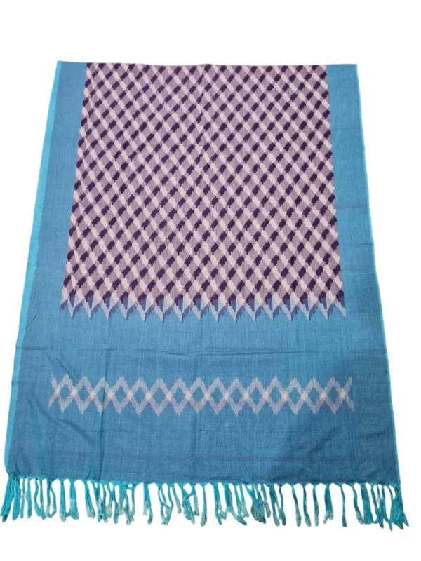 2.5-meter handwoven IKAT dupatta showcasing Ikat design