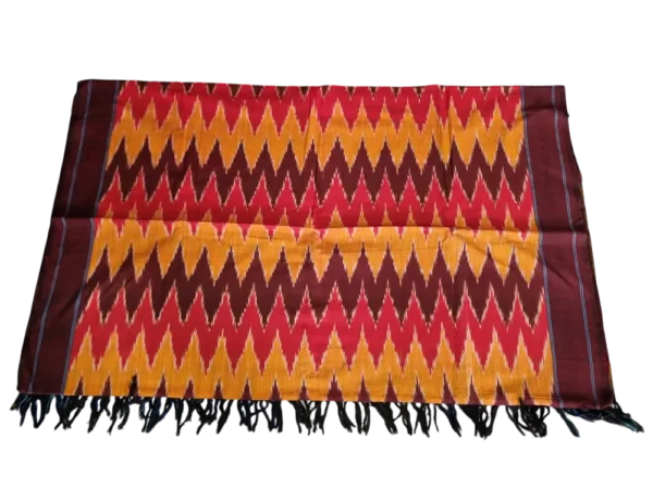 Premium handloom Pochampally dupatta in colorful ikat designs