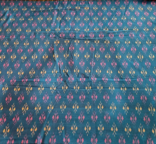Mercerised Ikat fabric in vibrant Naptol colors, 45-inch width
