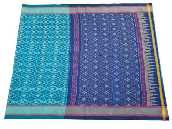 Pochampally Silk Saree – Handwoven Double Ikat Pattern, Elegant and Traditional