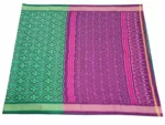 Handwoven Pochampally Ikat Saree – Cotton Silk Fabric, 6.5m Length with Blouse, Traditional Weave, Elegant & Lightweight"
