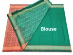 Buy Ikat Sarees Online – Handwoven Cotton Silk Pochampally Saree | 6.5m with Blouse - Image 3