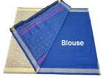 Buy Pochampally Ikat Saree – Handwoven Cotton Silk Saree | 6.5m with Blouse - Image 3