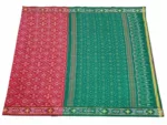 Handwoven Pochampally Ikat Saree – Cotton Silk Fabric, 6.5m Length with Blouse, Traditional Double Ikat Weave, Elegant & Lightweight