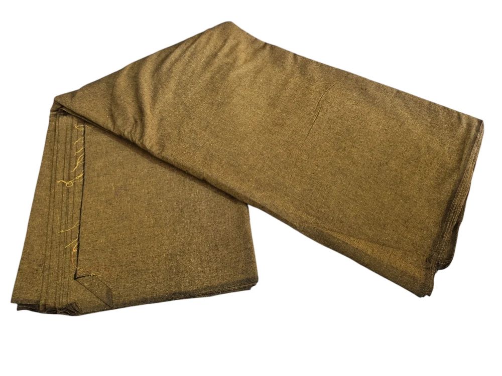 wp-17434340251418131261159762549794.webp PLANE GOLD COLOUR Handloom Cotton Fabric - 2/40s Count 45 INCH WIDTH - Image 1