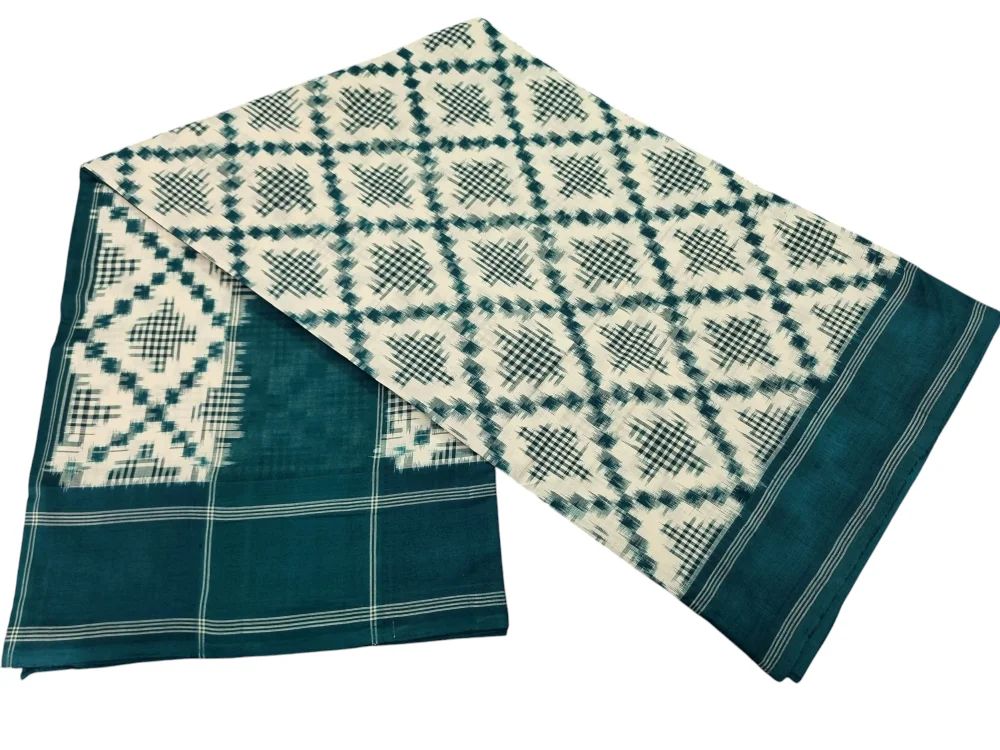 photoroom-20250515_125145_58097739009176411363.webp Authentic Pochampally Saree – Handwoven Cotton Elegance - Image 1