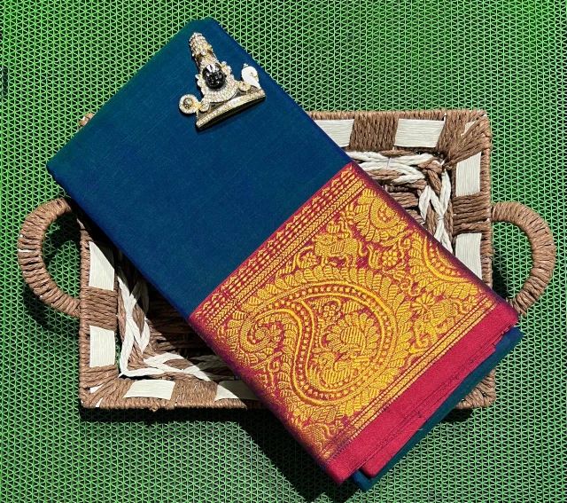 wp-17483585576475862475048595901888.webp Handwoven Narayanpet Saree - Image 1