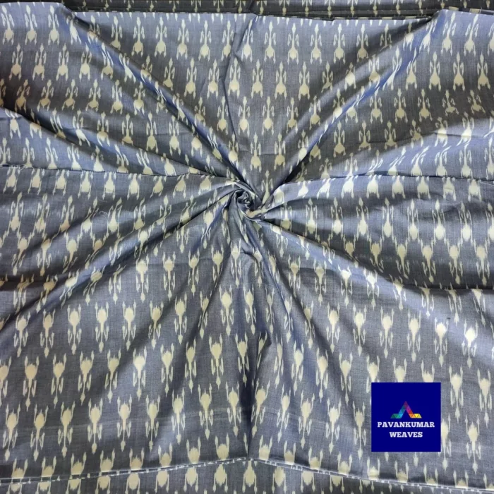Mercerized Cotton ikat Fabric 2/120 Count – Handwoven Fabric