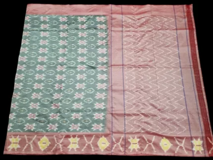 Pochampally Saree in Semi Silk Fabric with Blouse Piece