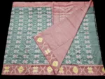 Pochampally Saree in Semi Silk Fabric with Blouse Piece