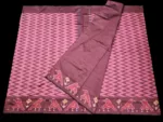 Pochampally Saree Displayed on Hanger in Natural Light