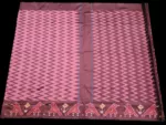 Pochampally Saree Displayed on Hanger in Natural Light