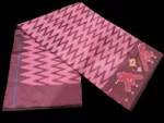Pochampally Saree Displayed on Hanger in Natural Light