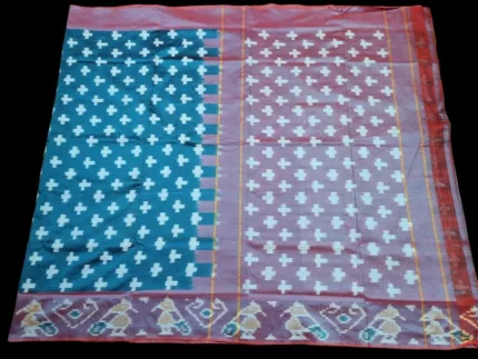 Artisan Handwoven Pochampally Saree in Semi Silk Material