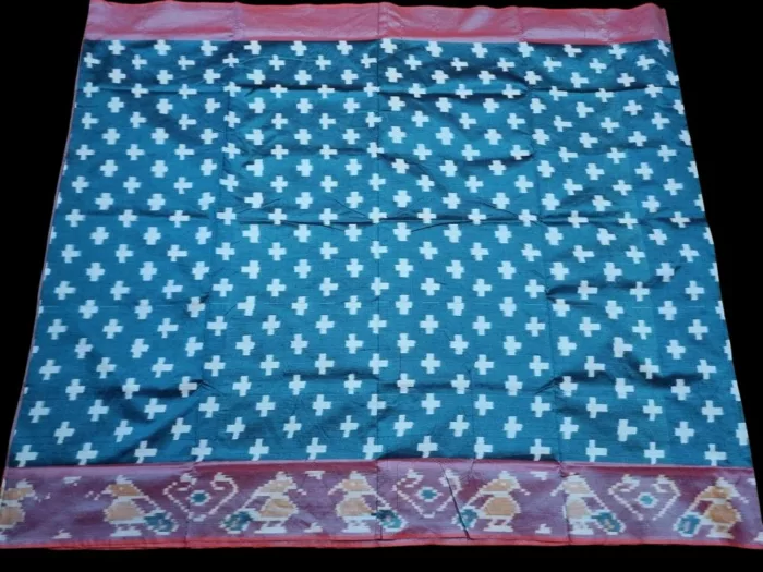 Artisan Handwoven Pochampally Saree in Semi Silk Material