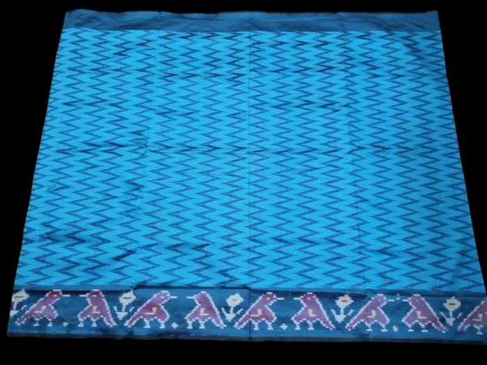 Artisan Handwoven Pochampally Saree in Semi Silk Material