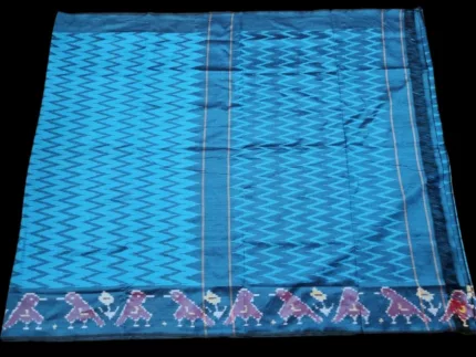 Artisan Handwoven Pochampally Saree in Semi Silk Material