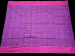 Semi Silk Pochampally Saree with Traditional Ikat Design – Handwoven Blouse-Free Saree
