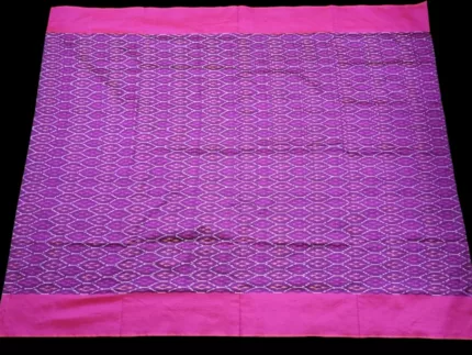 Semi Silk Pochampally Saree with Traditional Ikat Design – Handwoven Blouse-Free Saree