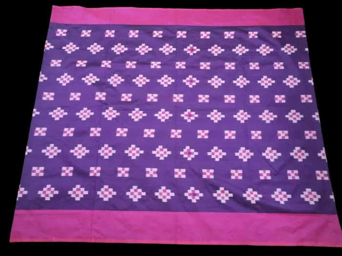 Rich Semi Silk Pochampally Saree Featuring Vibrant Ikat Design