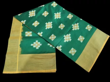Lightweight Handloom Pochampally Saree in Semi Silk Fabric