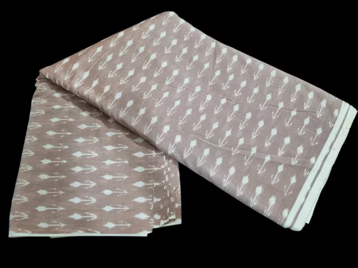 High-quality cotton fabric roll with artistic tie-dye work