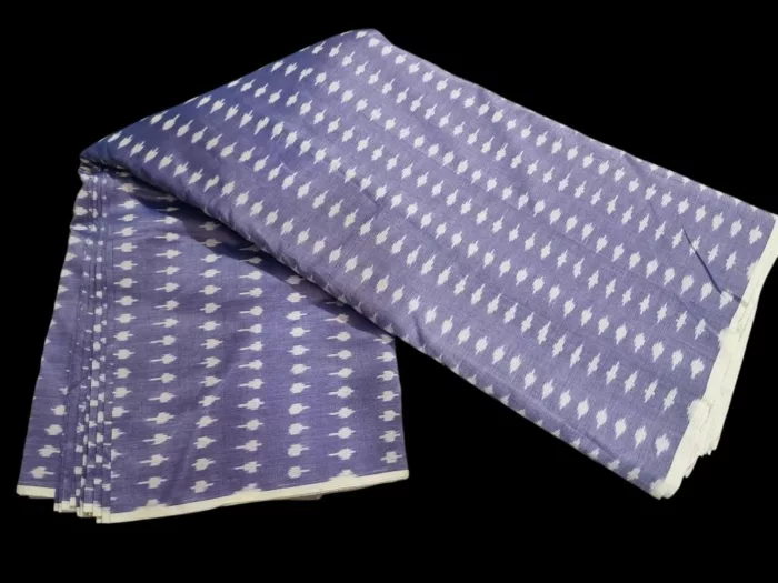 High-quality 2/120 count cotton fabric displayed in folded layers"