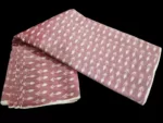 Handloom 2/120 count cotton fabric in traditional pattern