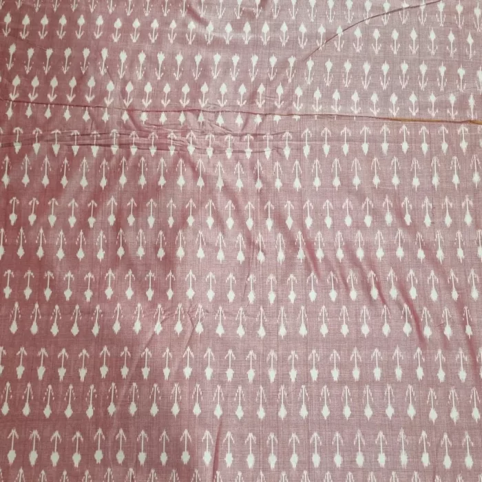 Handloom 2/120 count cotton fabric in traditional pattern