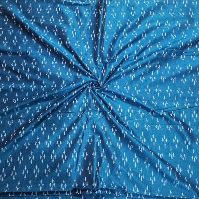 Colorful handcrafted cotton fabric made with tie-dye technique