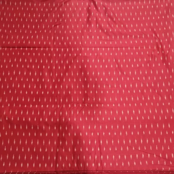 Handcrafted ikat cloth showing characteristic blurred design edges