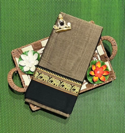 Authentic handloom Narayanpet sarees with Running Blouse