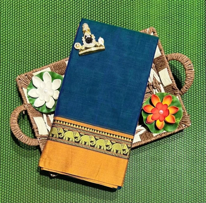 Authentic handloom Narayanpet sarees with Running Blouse