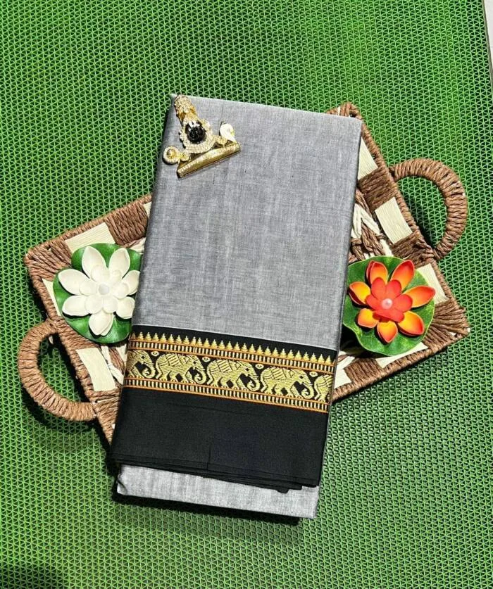 Authentic handloom Narayanpet sarees with Running Blouse