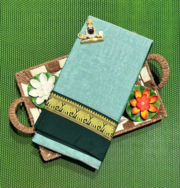 Authentic handloom Narayanpet sarees with Running Blouse