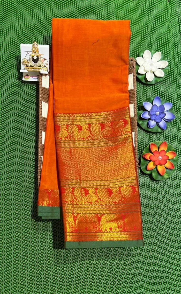 Handwoven Narayanpet Saree – Traditional Cotton