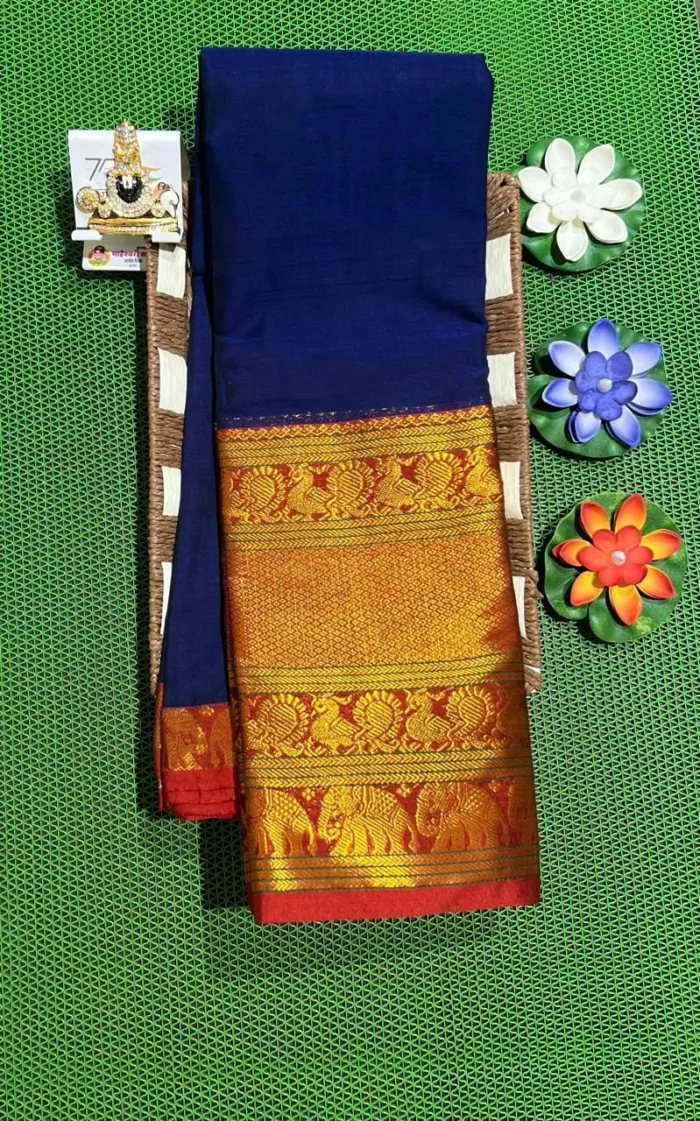 Handwoven Narayanpet Saree – Traditional Cotton
