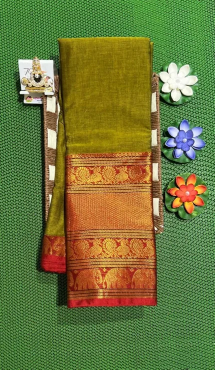 Handwoven Narayanpet Saree – Traditional Cotton