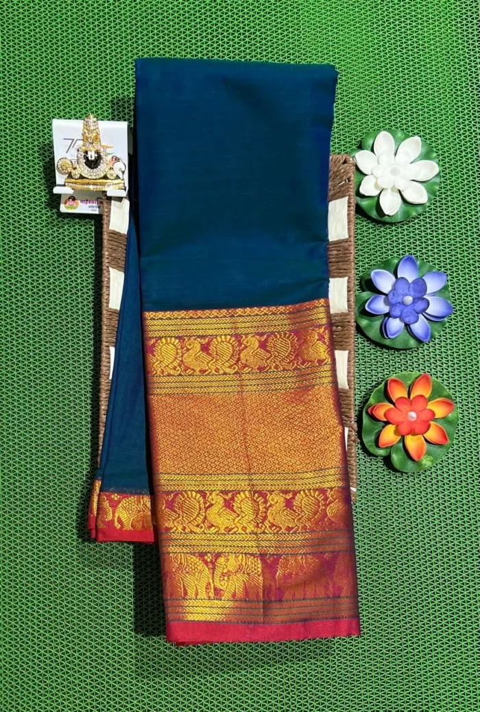Handwoven Narayanpet Saree – Traditional Cotton
